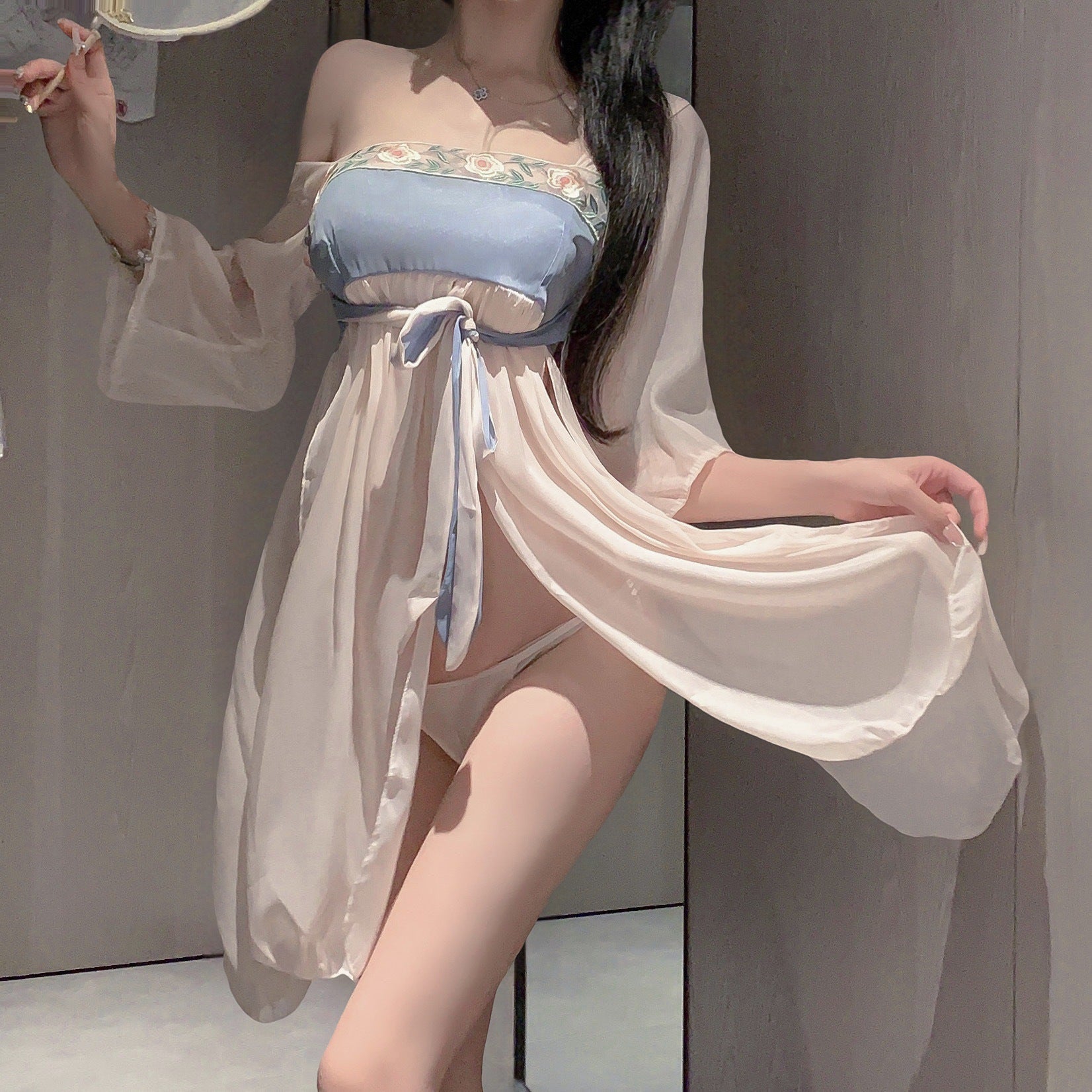Ancient style Hanfu, sleeping robe, erotic lingerie, role-playing