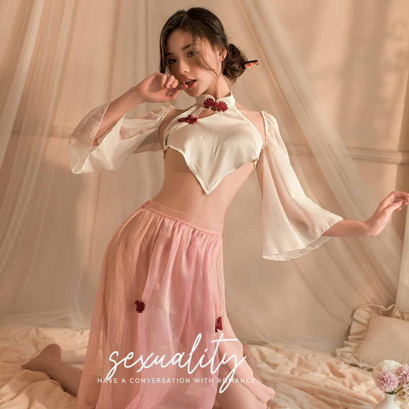 Sexy lingerie perspective Hanfu bellyband pajamas