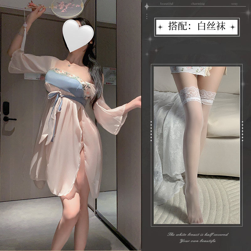Ancient style Hanfu, sleeping robe, erotic lingerie, role-playing