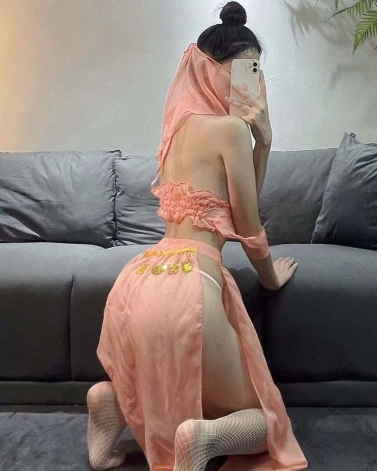 Hanfu strapless lingerie cosplay pajamas