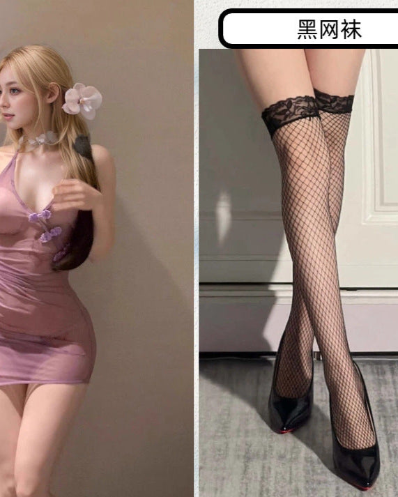 Perspective Qipao Sexy Hanfu  lingerie Pajamas