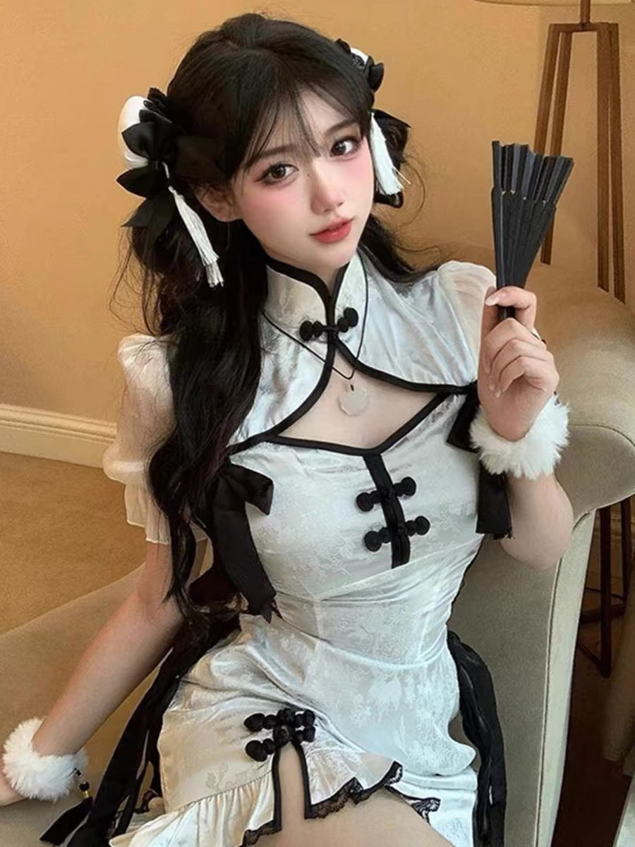 Hanfu qipao maid dress erotic lingerie