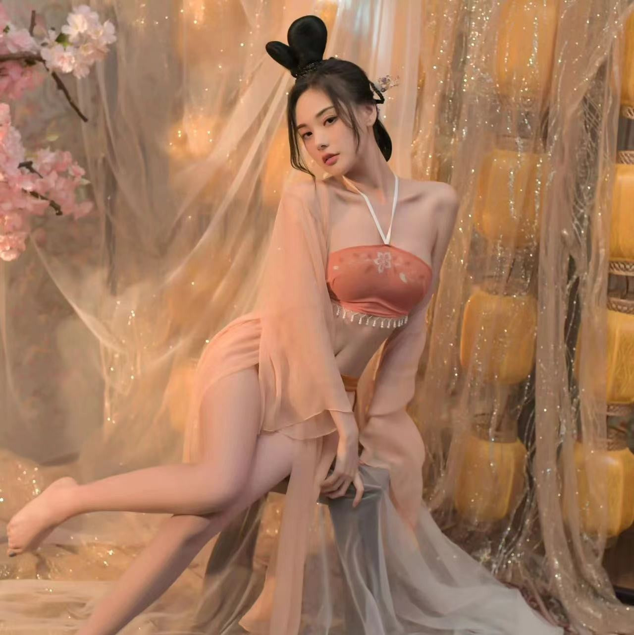 Sexy lingerie, retro bellyband, Hanfu, sexy pajamas