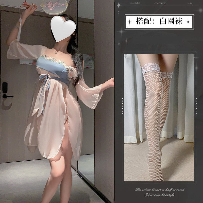 Ancient style Hanfu, sleeping robe, erotic lingerie, role-playing