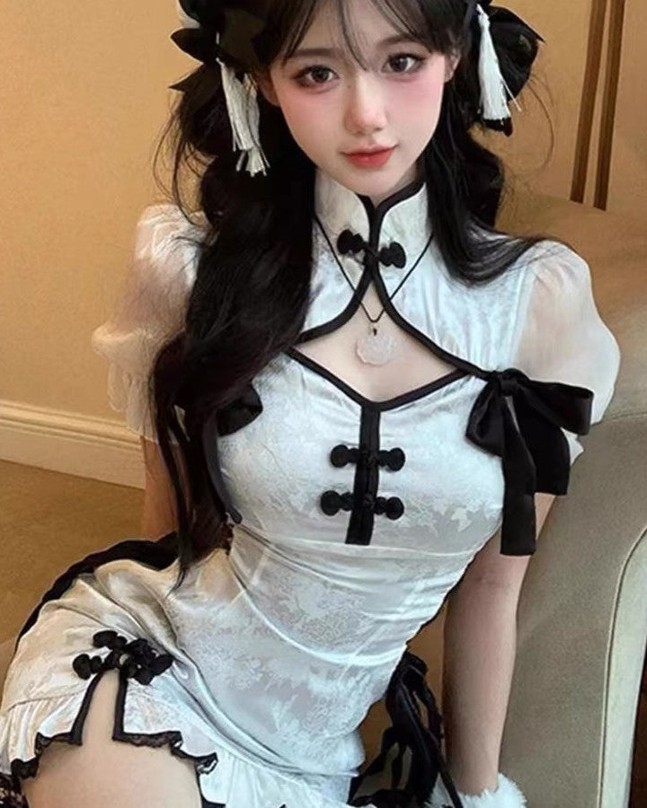 Hanfu qipao maid dress erotic lingerie