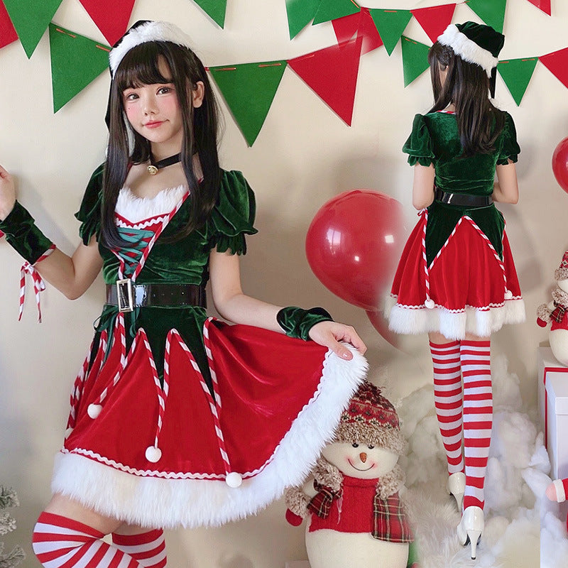 여성용 스몰 사이즈 크리스마스 드레스 파티 의상
