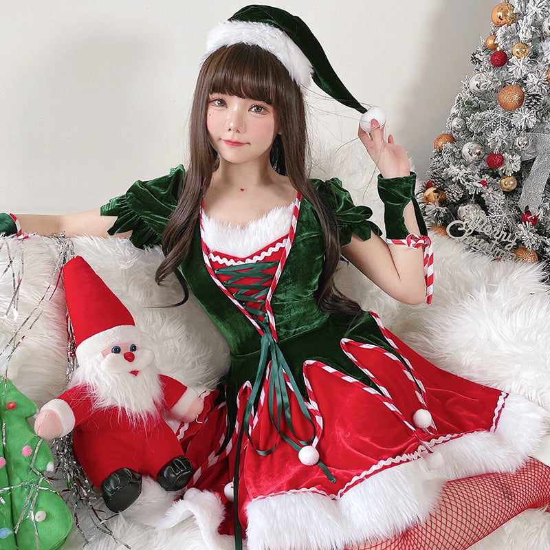 여성용 스몰 사이즈 크리스마스 드레스 파티 의상