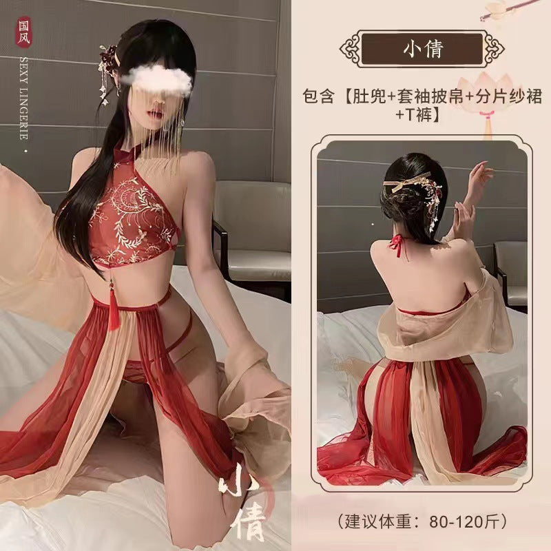 【飘逸仙子】Hanfu style lingerie, antique style bellyband, Chinese style set