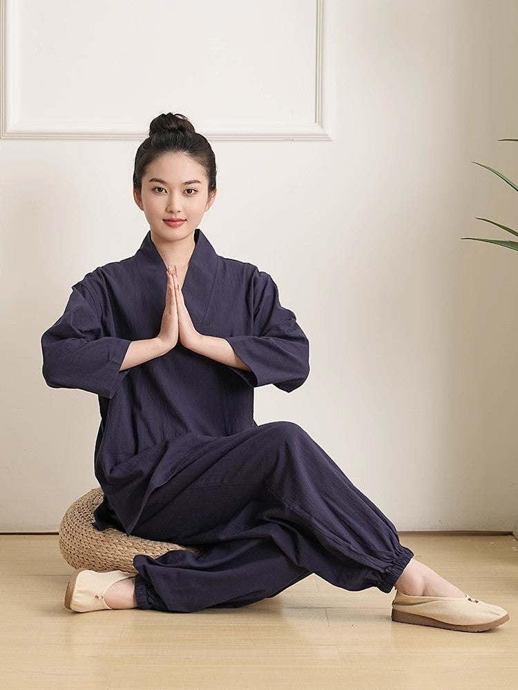 Zen Tea Taoist Cotton and Hemp Set Hanfu Practice