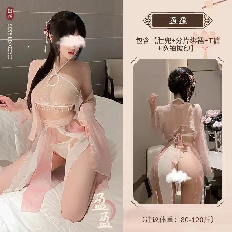 【飘逸仙子】Hanfu style lingerie, antique style bellyband, Chinese style set