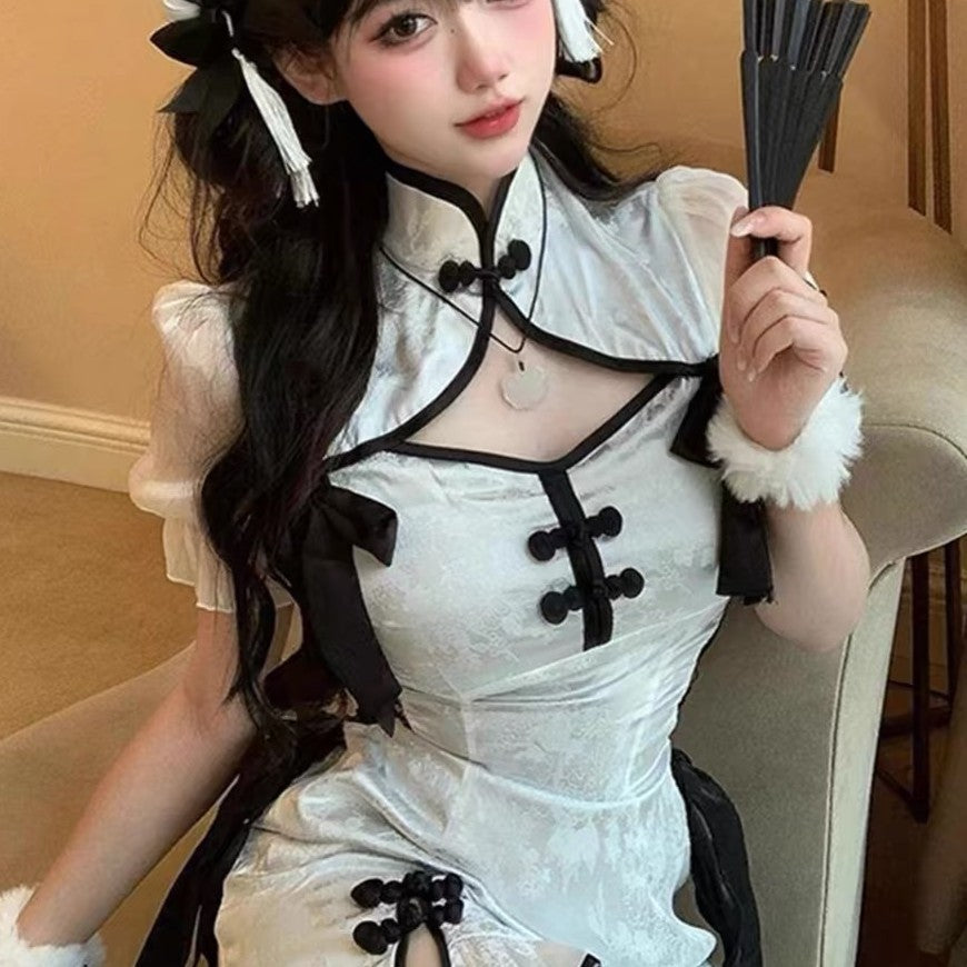Hanfu qipao maid dress erotic lingerie
