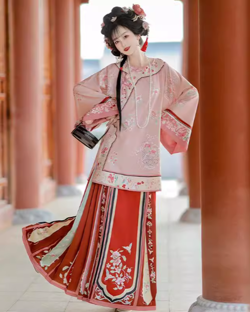 Late Qing Dynasty women's Hanfu 2025 new autumn  costume ancient costume