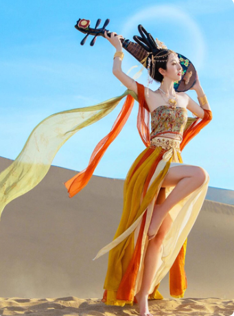 Dunhuang Flying Apsaras Hanfu Exotic Princess Dance Costume Western Region Style