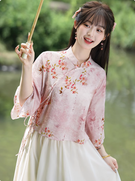 Women's Chinese style Hanfu set for summer