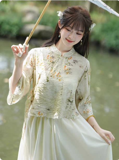 Women's Chinese style Hanfu set for summer