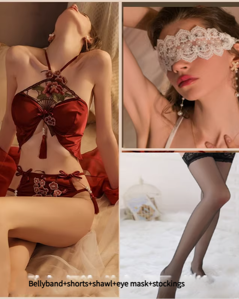 Large size sexy lingerie with ancient style bellyband and Hanfu