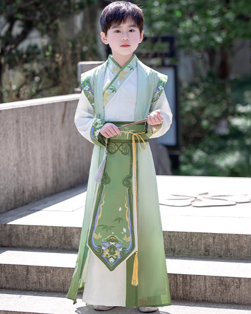 Spring and Autumn Hanfu boys and girls children's ancient costume handsome performance costumes