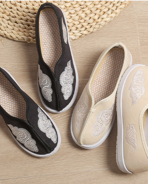 Hanfu boys' cloth shoes children's retro Chinese style ancient costume old Beijing cloth shoes ancient style