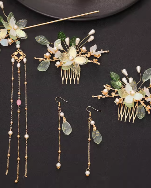 Hanfu headwear tassel hairpin complete set of ancient style accessories