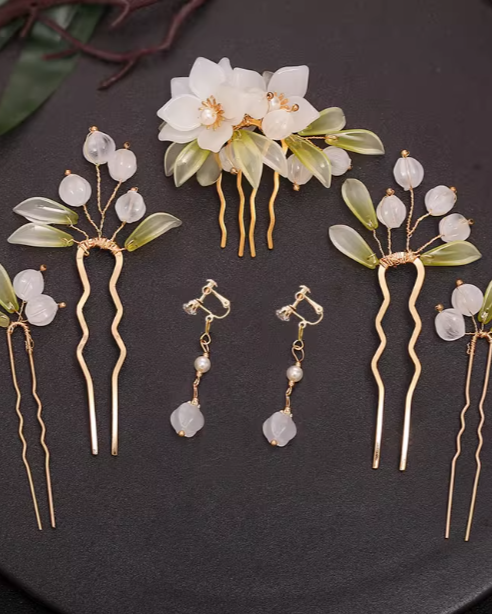 Hanfu headwear tassel hairpin complete set of ancient style accessories