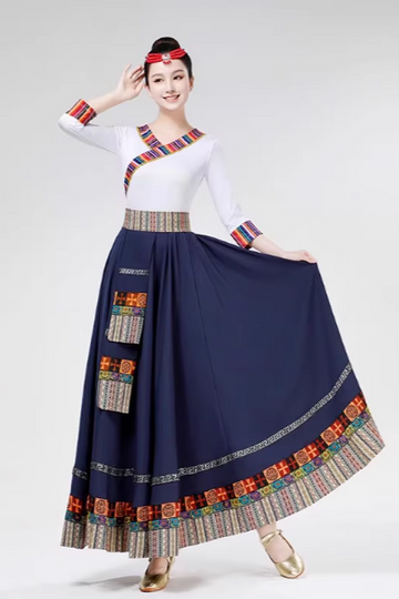Hanfu Tibetan clothing women's adult suit
