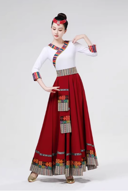 Hanfu Tibetan clothing women's adult suit