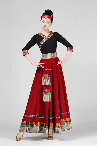 Hanfu Tibetan clothing women's adult suit
