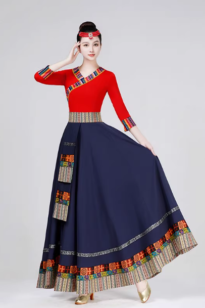 Hanfu Tibetan clothing women's adult suit