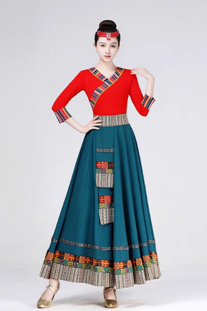 Hanfu Tibetan clothing women's adult suit