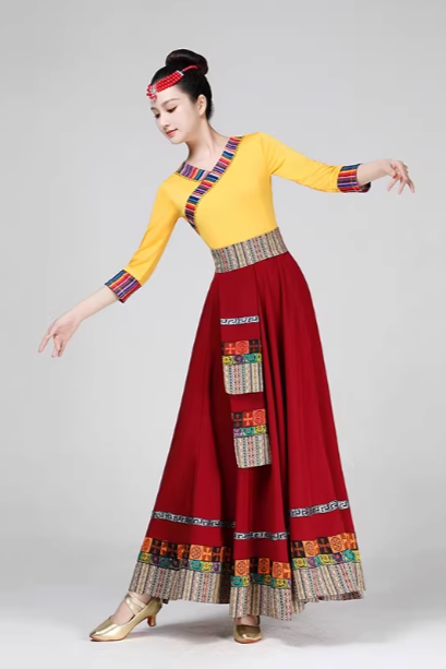 Hanfu Tibetan clothing women's  suit