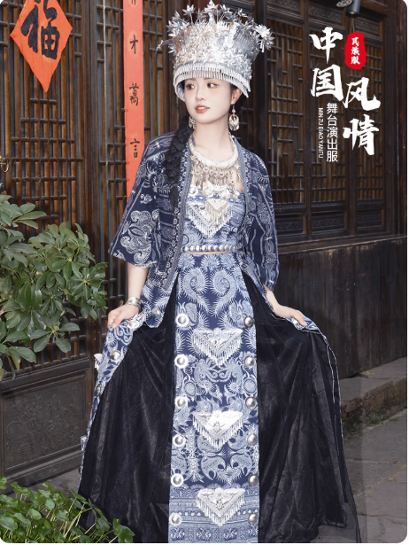 Hanfu Miao Ethnic Minority Clothing
