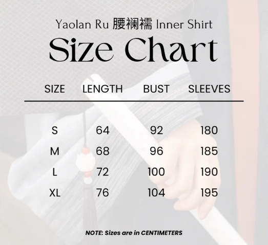 Manao  Agate   Hanfu  Wei Jin Unisex Ruqun