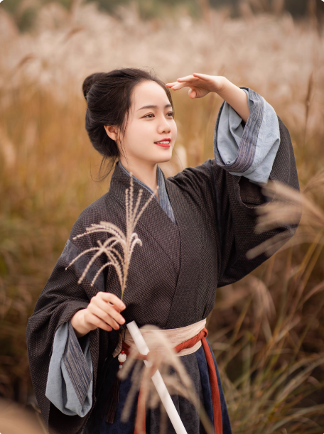 Manao  Agate   Hanfu  Wei Jin Unisex Ruqun