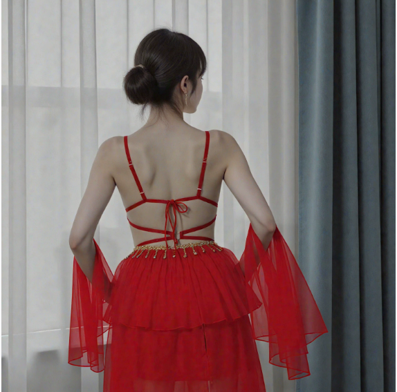 Sexy lingerie, antique style pajamas, bellyband, lace Hanfu