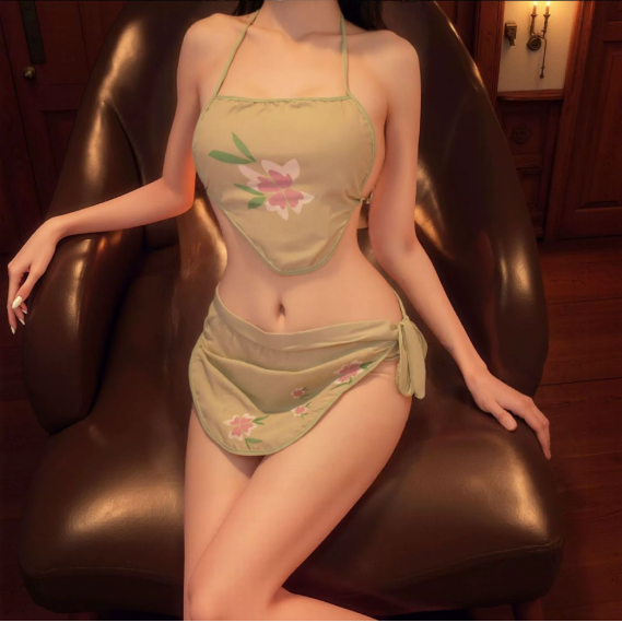 [粉肚兜】Sexy ancient style Hanfu bellyband set