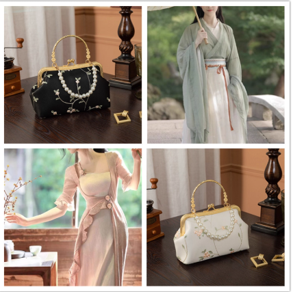 Chinese style embroidered cheongsam bag Hanfu handbag