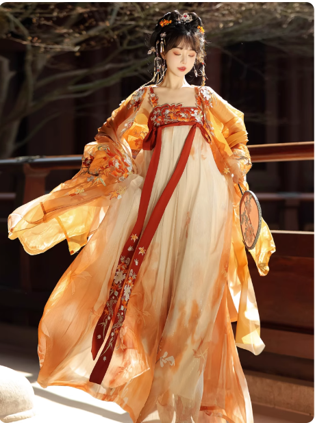 【金枫玉树】Tang Dynasty Hanfu Embroidery QiXiong Ruqun