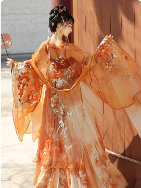 【金枫玉树】Tang Dynasty Hanfu Embroidery QiXiong Ruqun