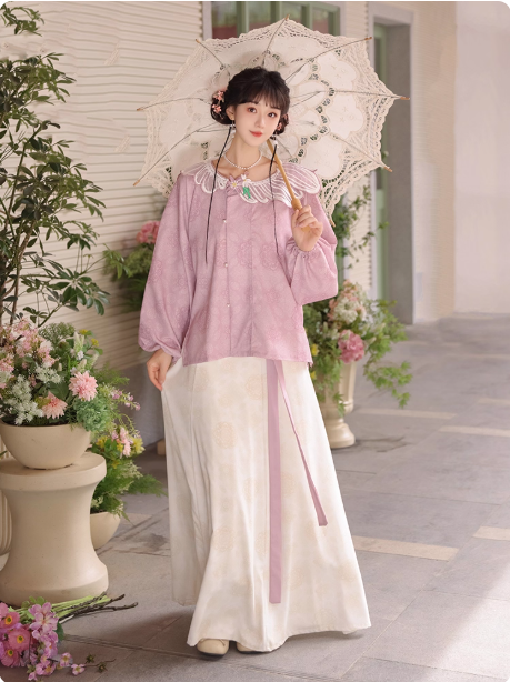 【素棠】Tang style Hanfu new Chinese style hanging collar shirt