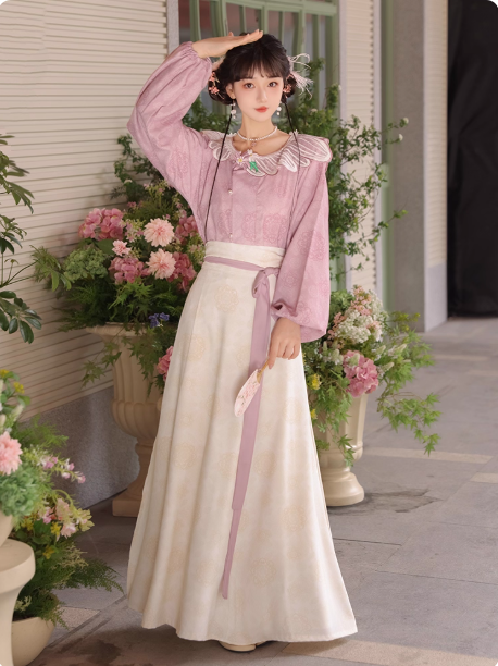 【素棠】Tang style Hanfu new Chinese style hanging collar shirt