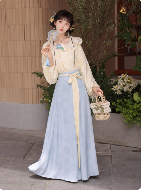 【素棠】Tang style Hanfu new Chinese style hanging collar shirt