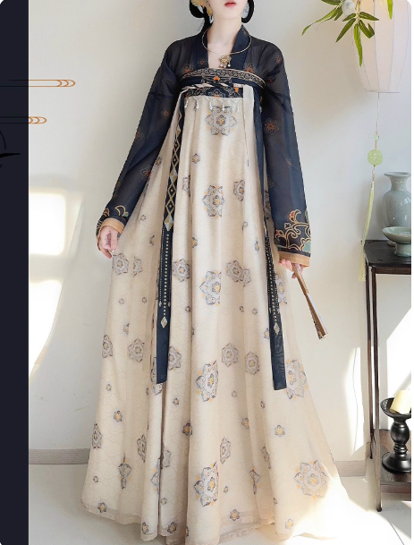 【熙熙】Tang Dynasty chest length Ruqun Hanfu suit set