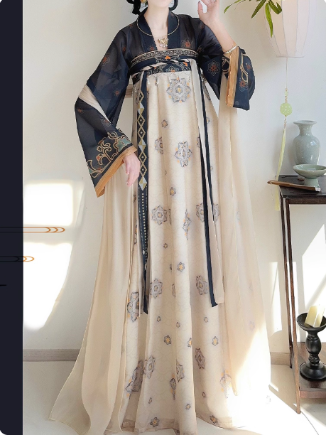 【熙熙】Tang Dynasty chest length Ruqun Hanfu suit set