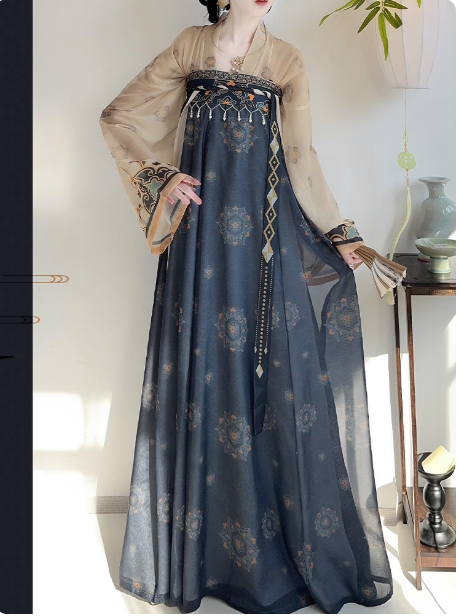 【熙熙】Tang Dynasty chest length Ruqun Hanfu suit set