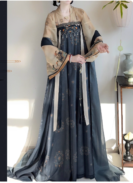 【熙熙】Tang Dynasty chest length Ruqun Hanfu suit set
