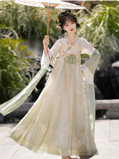 【梨花诗】Tang Dynasty chest length Ruqun Hanfu skirt set