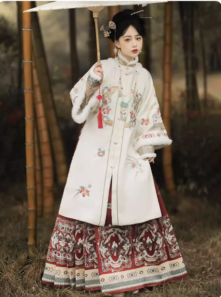 【玉茗】Ming Dynasty Aoqun horse face skirt set