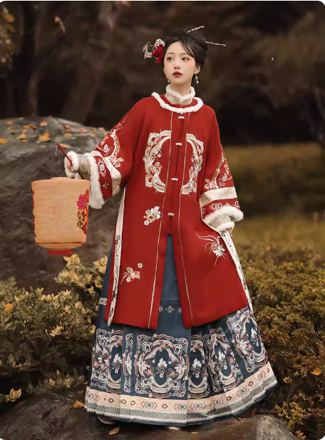 【玉茗】Ming Dynasty Aoqun horse face skirt set
