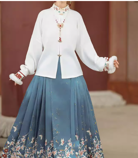 【玉茗】Ming Dynasty Aoqun horse face skirt set