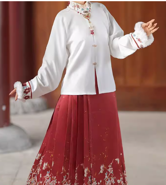 【玉茗】Ming Dynasty Aoqun horse face skirt set